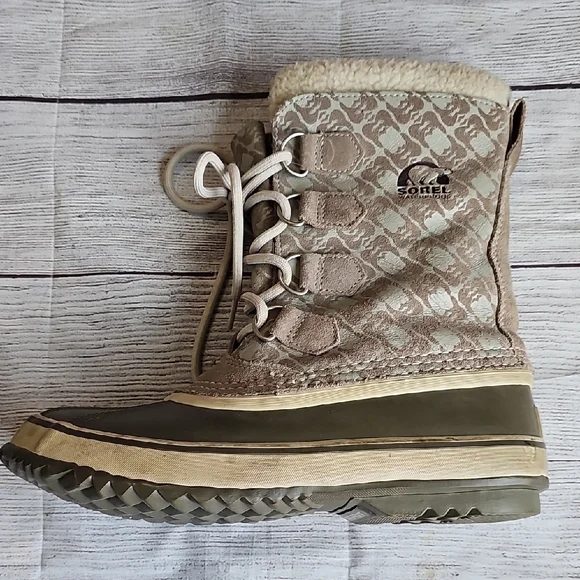 Sorel Sz 8 Joan Of Arc Tan Winter Boots - Picture 13 of 16